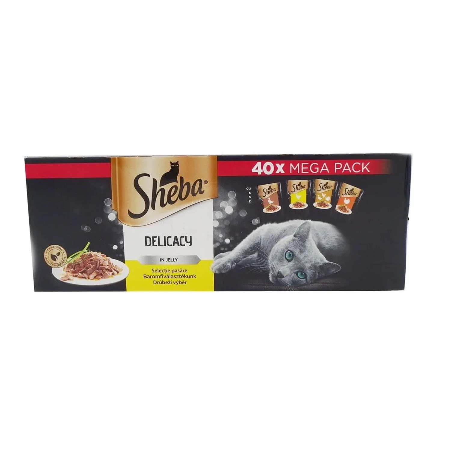 Sheba Delikatesse Delicacy Drůbeží Výběr - 40 x 85g