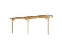 Weka Zastřešení terasy 672 vel. 4, přírodní, 541 x 373,5 cm