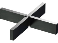GS Terrassen Distanční křížky černé, 10 x 55 x 55 mm, pro spáry 3 mm, 50 ks