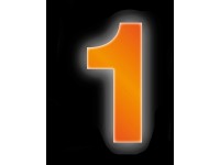 Conacord Reflexní domovní číslo 1, oranžové, 8 cm Conacord Reflexní domovní číslo 1, oranžové, 8 cm