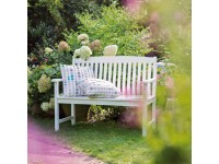 Zahradní lavička Glendale FSC 2místná, bílá, 93 x 120 x 60 cm