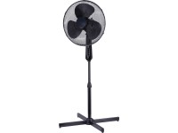 BWO Výškově nastavitelný otočný stojanový ventilátor černý pr. 40 x 98-120 cm