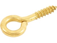 Oko s vrutem mosazné 1,8 x 8 mm, 6 ks