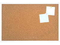 Bondecor Nástěnná tabule korková, bílý rám, 40 x 60 cm