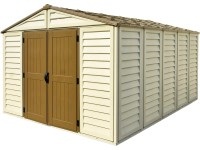 Duramax Plastový domek na nářadí WoodBridge Plus, béžová, 320 x 400 cm