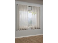 Sehlbach Záclona se skrytými poutky, voálový efekt, béžový 175 x 140 cm