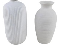 Boltze Porcelánová váza bílá různé druhy pr. 8 x 16 cm