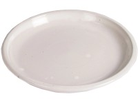 Mega Collections Miska pod květináč Glazed Saucer bílá pr. 34 cm