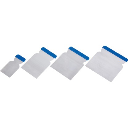 LUX-TOOLS Japonská špachtle kovová 50, 80, 100, 120 mm (4 ks)
