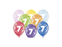 PartyDeco Balón latexový metal 30cm 