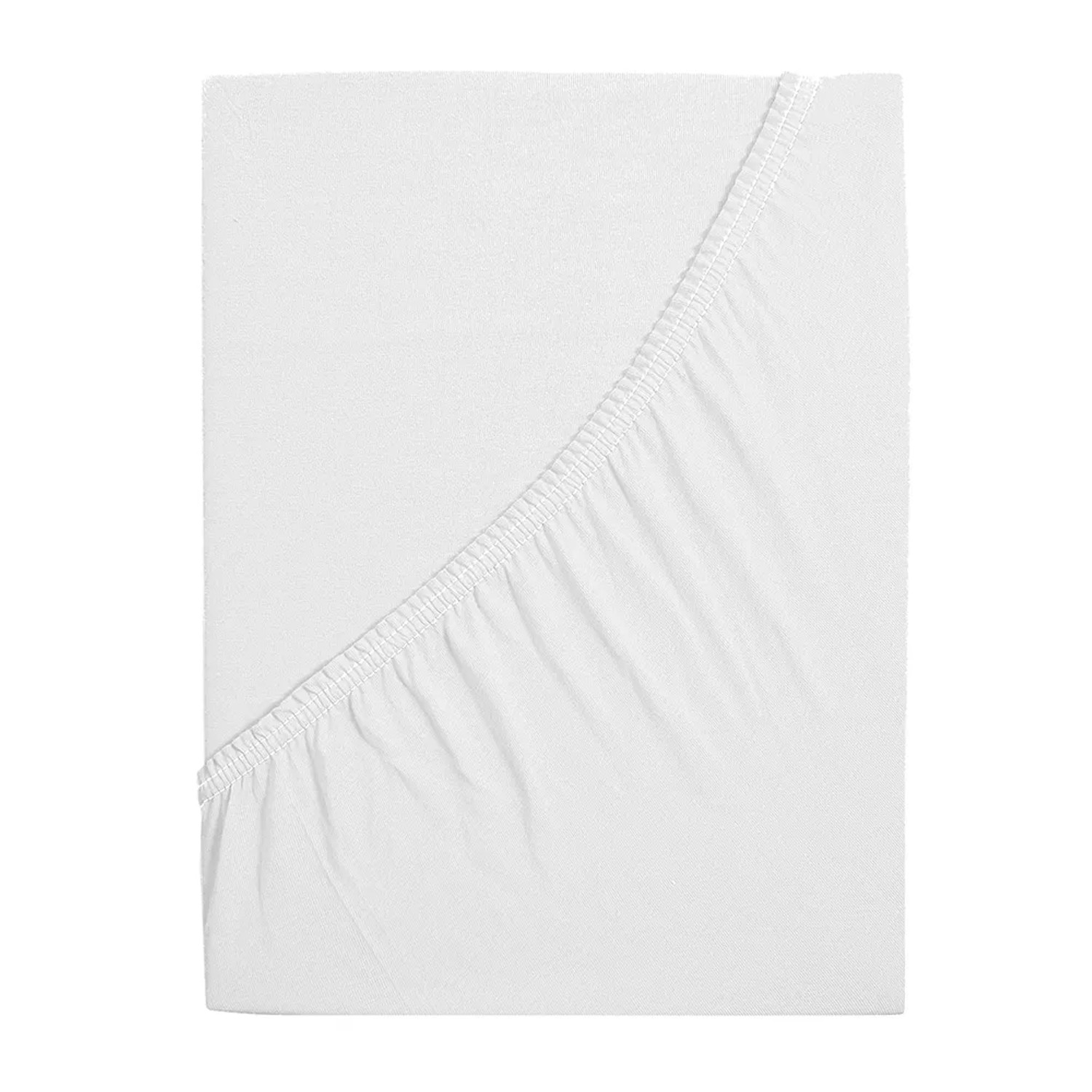 B.E.S. Petrovice Bavlněné prostěradlo Jersey IDEAL bílá 160 x 200 cm