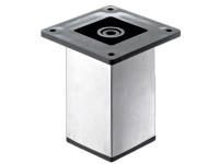 Hettich Nábytková noha 50 x 50 x 100 mm vzhled nerezové oceli
