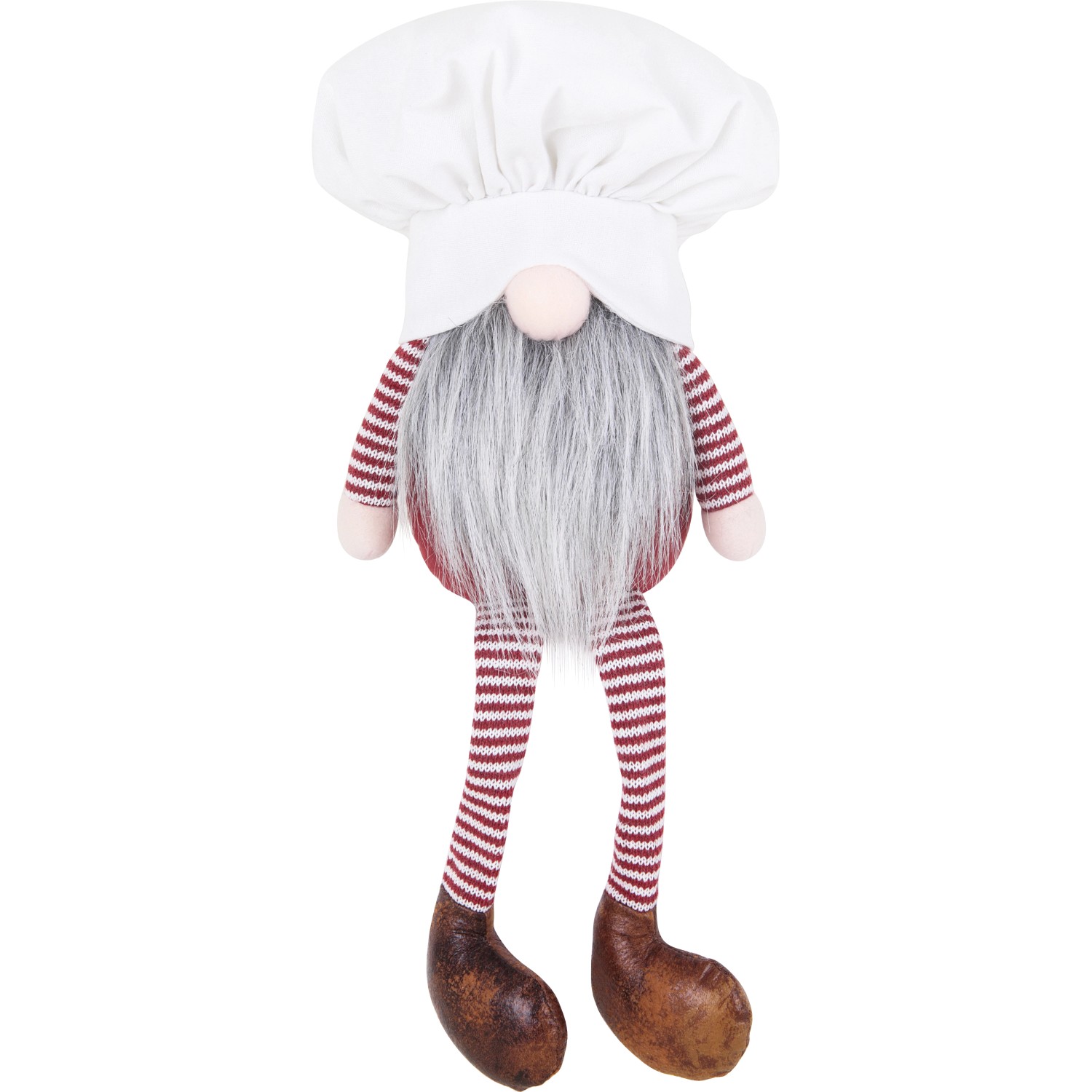 Vánoční dekorace vánoční skřítek s dlouhýma nohama, 21 x 12 x 57 cm