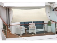 Floracord Balkonová stínící plachta, slonová kost, 270 x 140 cm