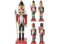 Koopman Tradiční vánoční figurka louskáček různé druhy 15 cm, 1 ks