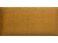 Nástěnný polstr obdélník 60 cm x 30 cm žlutý sametový
