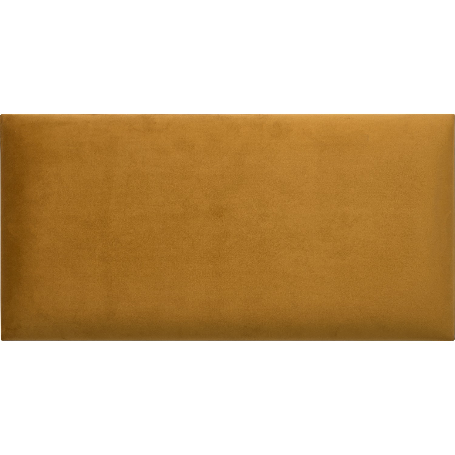 Nástěnný polstr obdélník 60 cm x 30 cm žlutý sametový