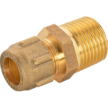 OBI Šroubení se svěracím kroužkem 12 mm x 21 mm (R 1/2) mosaz