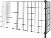 Floraworld Drátěný plotový panel, dvojitý 6/5/6, antracitová, 83 x 201 cm Floraworld Drátěný plotový panel, dvojitý 6/5/6, antracitová, 83 x 201 cm