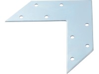 Rohový spojovací úhelník pozinkovaný stříbrný 120 mm x 120 mm x 35 mm
