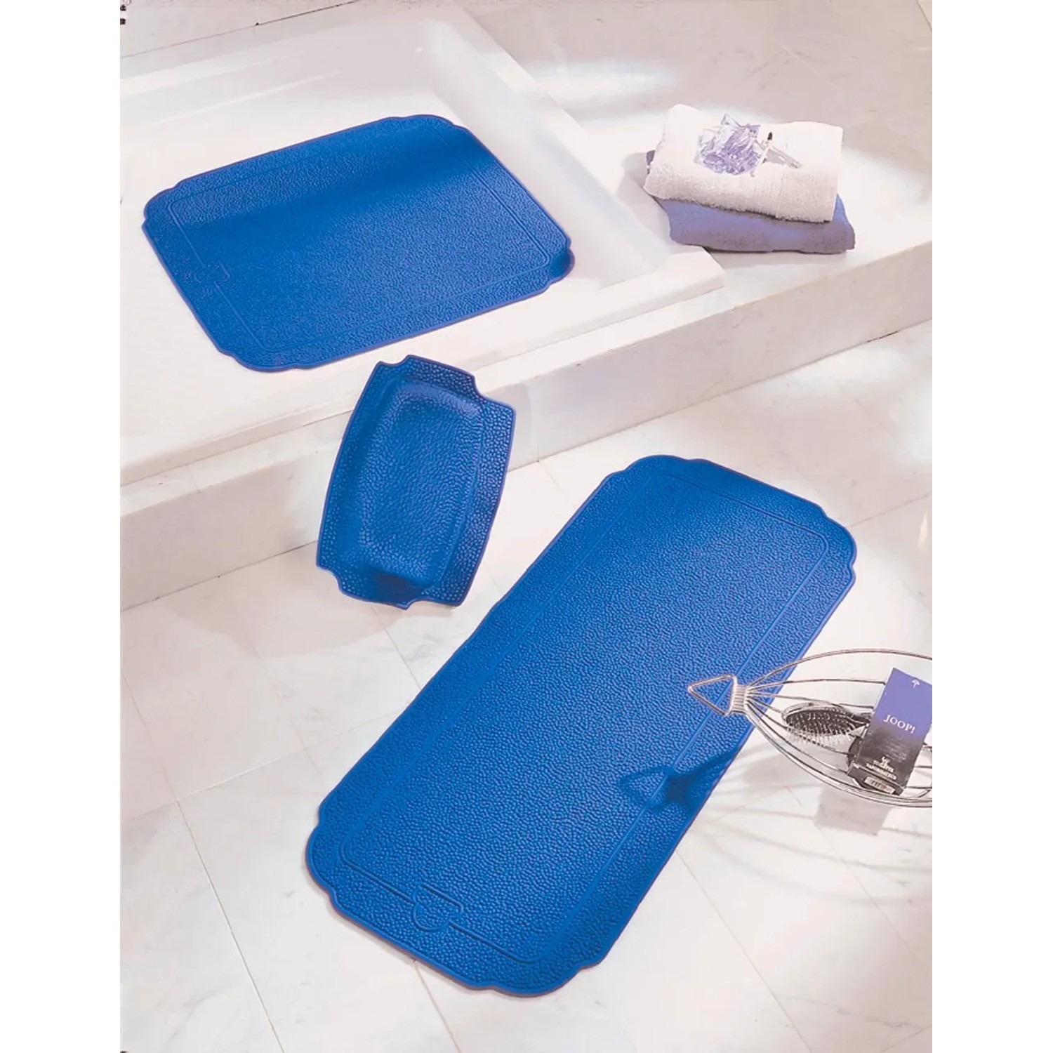 OBI Podložka do vany Lydia královská modrá 36 cm x 80 cm