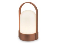 BRILO Aku nabíjecí stolní lampa Asa hnědá metalická 1W 50lm 3000K pr. 85 x 155mm BRILO Aku nabíjecí stolní lampa Asa hnědá metalická 1W 50lm 3000K pr. 85 x 155mm