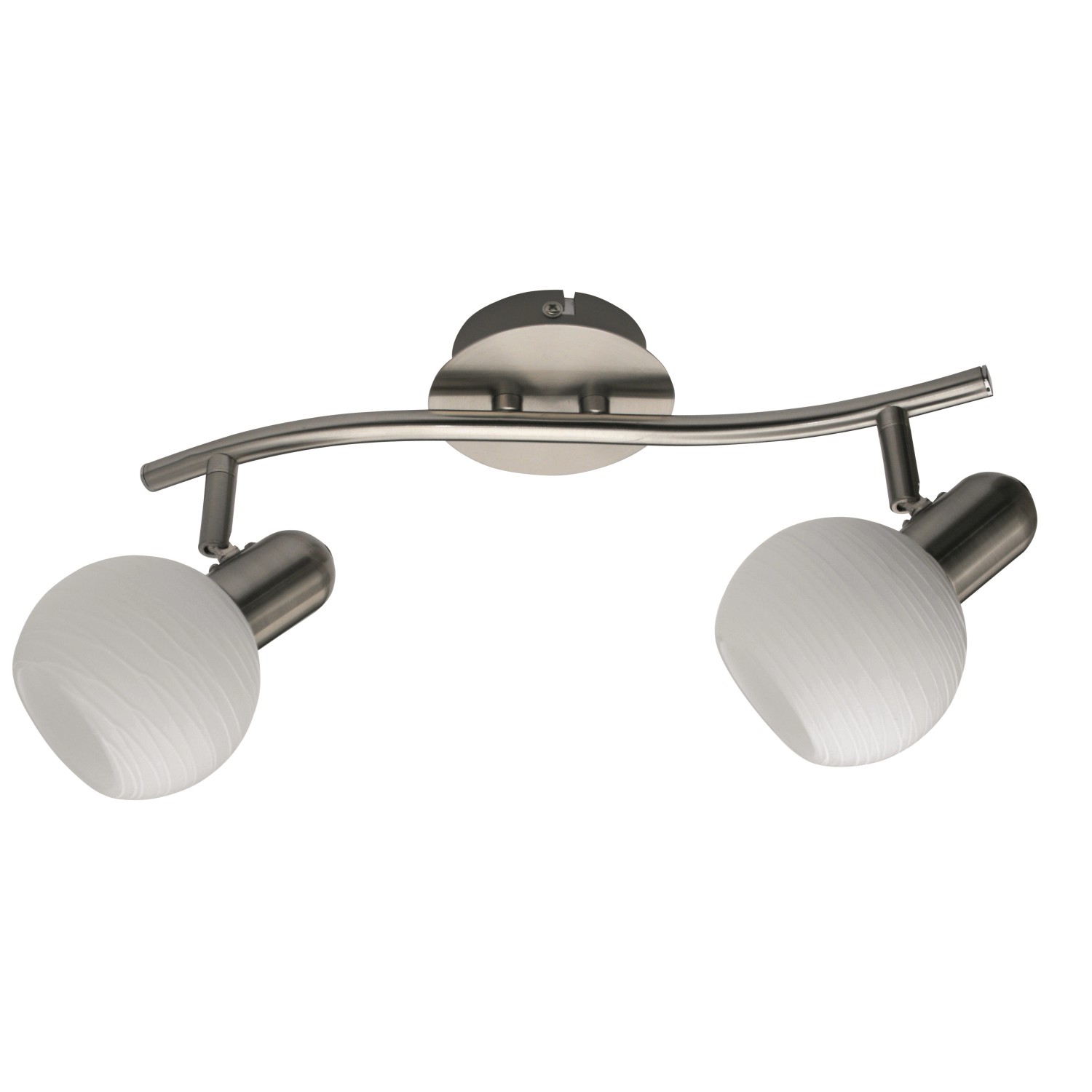 Rabalux Stropní 2bodové svítidlo Aurel, bílá/chrom, 35 x 15 cm