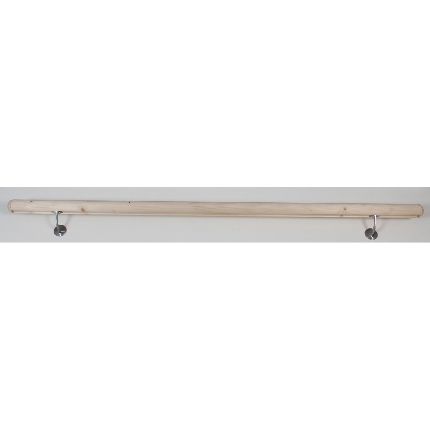 Dieda Kompletní sada schodišťového madla, kulaté, smrk, pr. 52 x 2000 mm