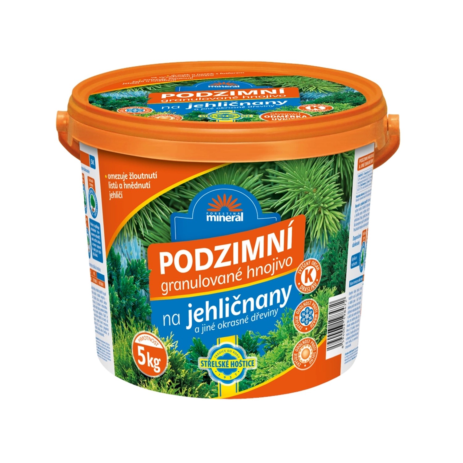 Podzimní hnojivo pro jehličnany – kyblík 5kg