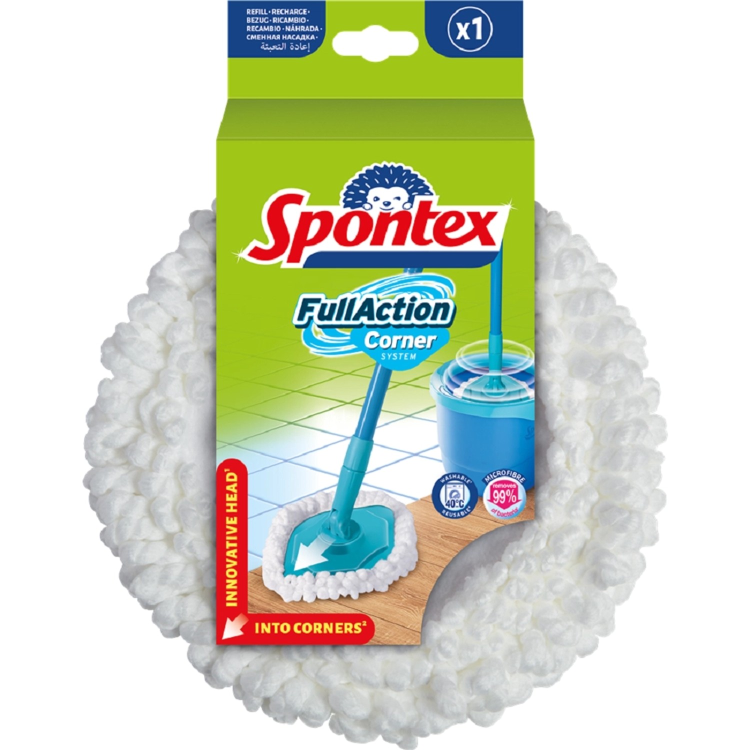 Náhradní mop Spontex -  Full Action Systém Corner