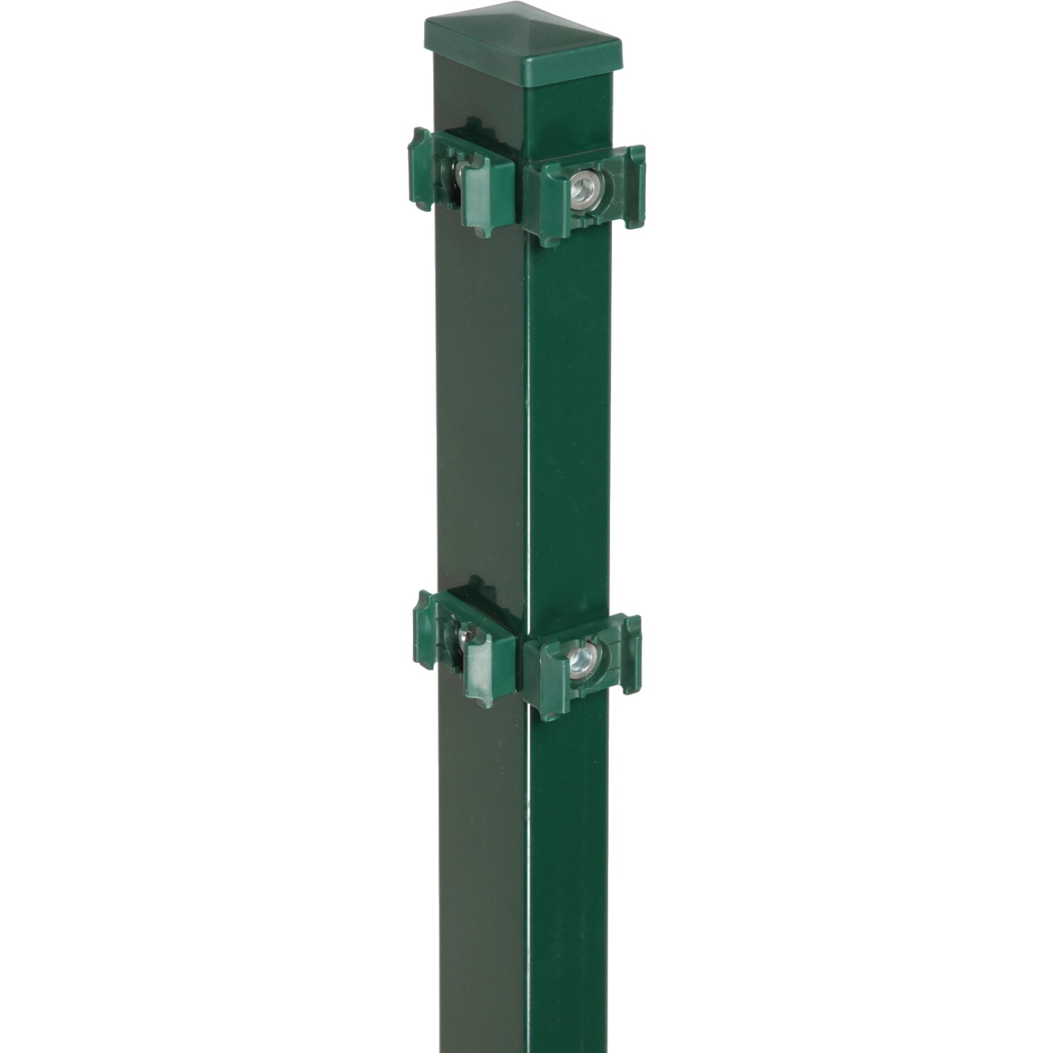 Floraworld Rohový plotový sloupek s upínacími deskami zelená 6 x 4 x 120 cm