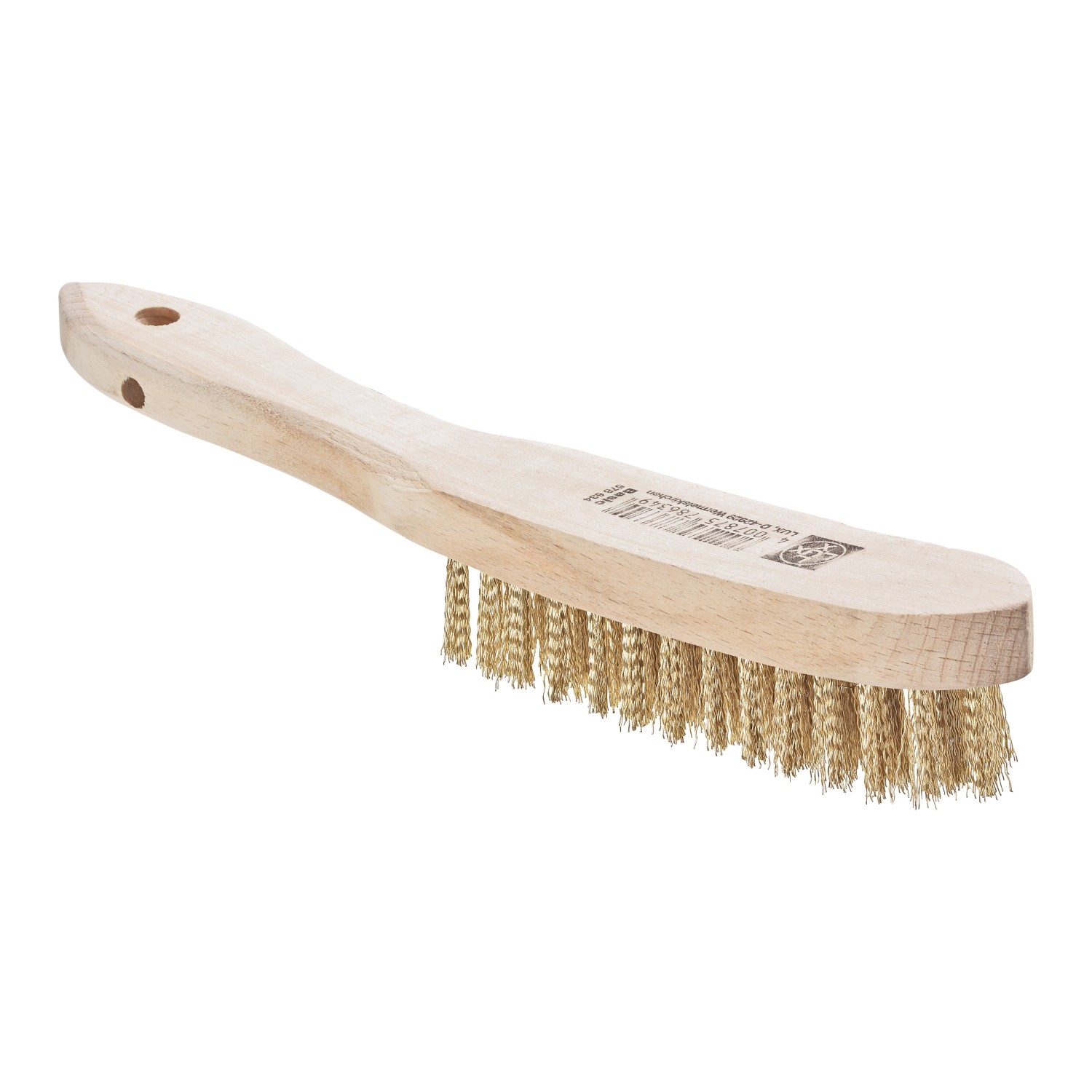 LUX Drátěný kartáč mosazný 4řadý