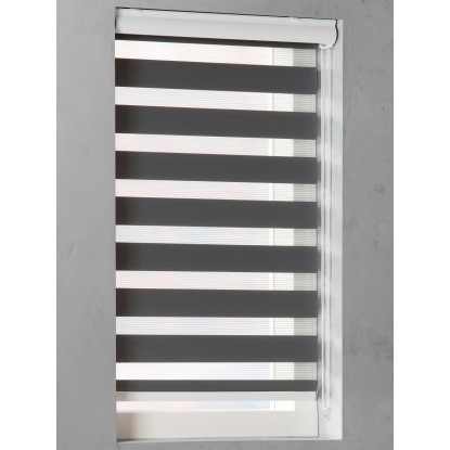 Cocoon Dvojitá roleta šedá pr. 28 mm, 60 x 175 cm