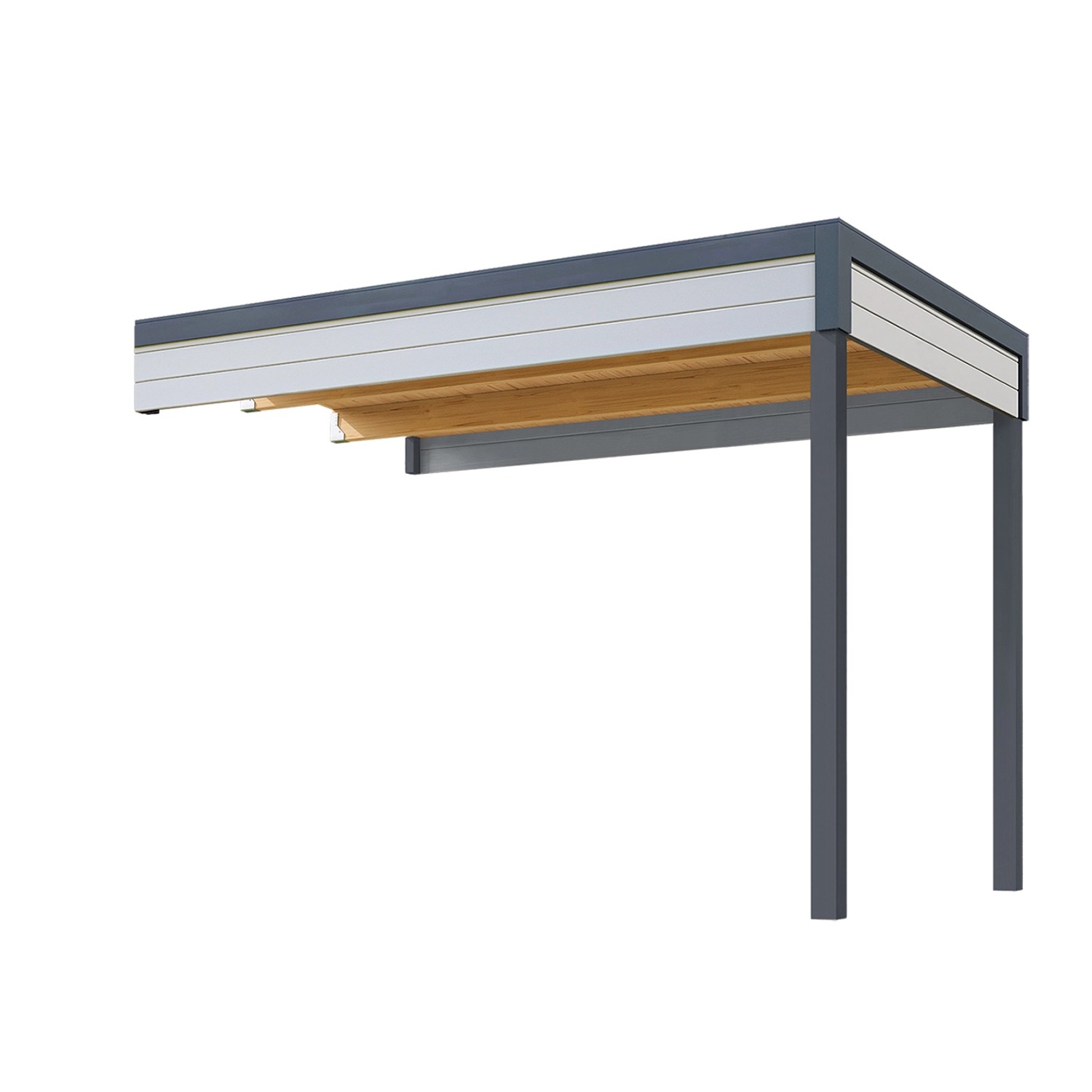 Weka Přístavba 2 pro dřevěný zahradní domek Batu 1, světle šedá, 300 x 200 cm