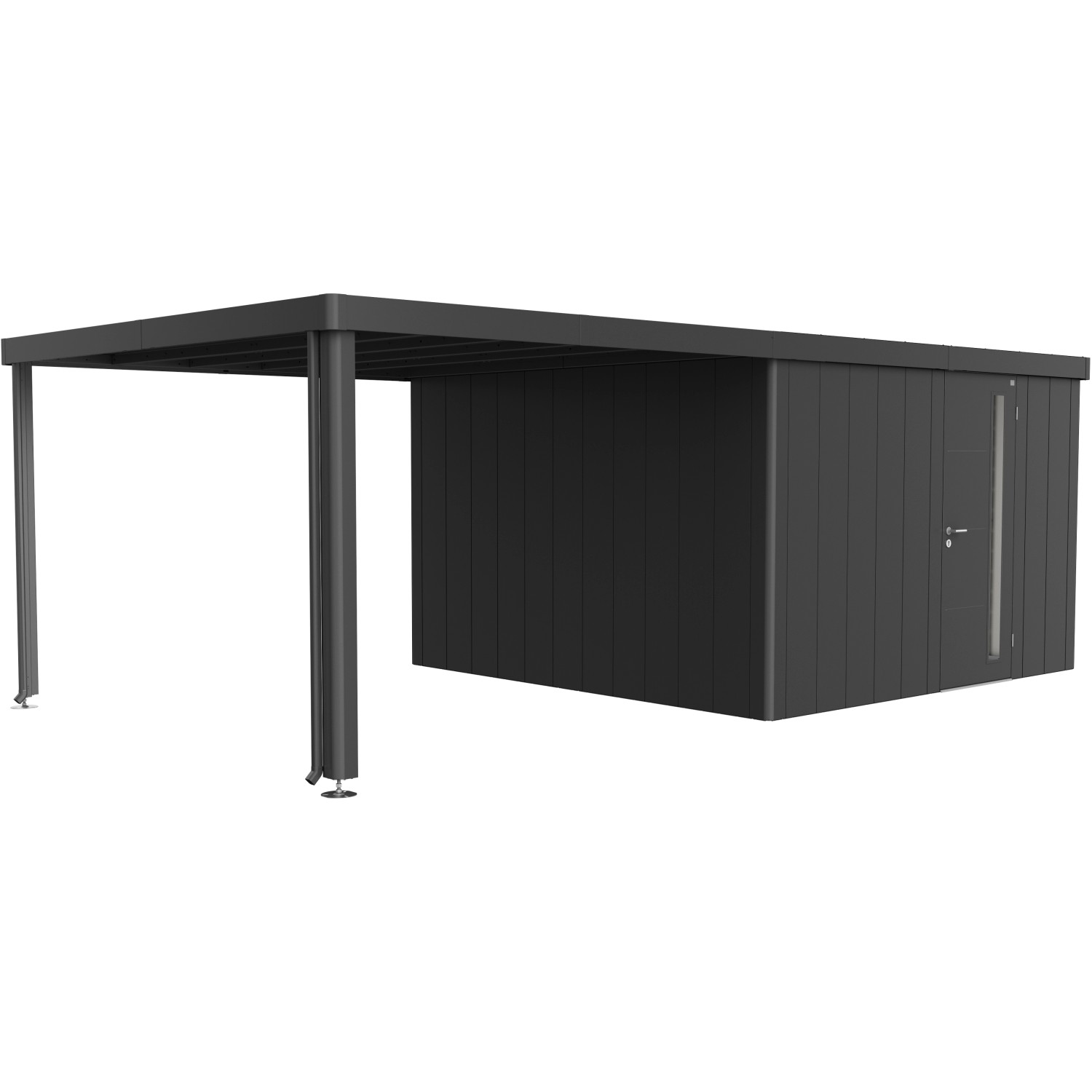 Biohort Boční střecha k zahradnímu domku Neo 4A, 4B, 4C, 4D, tmavě šedá