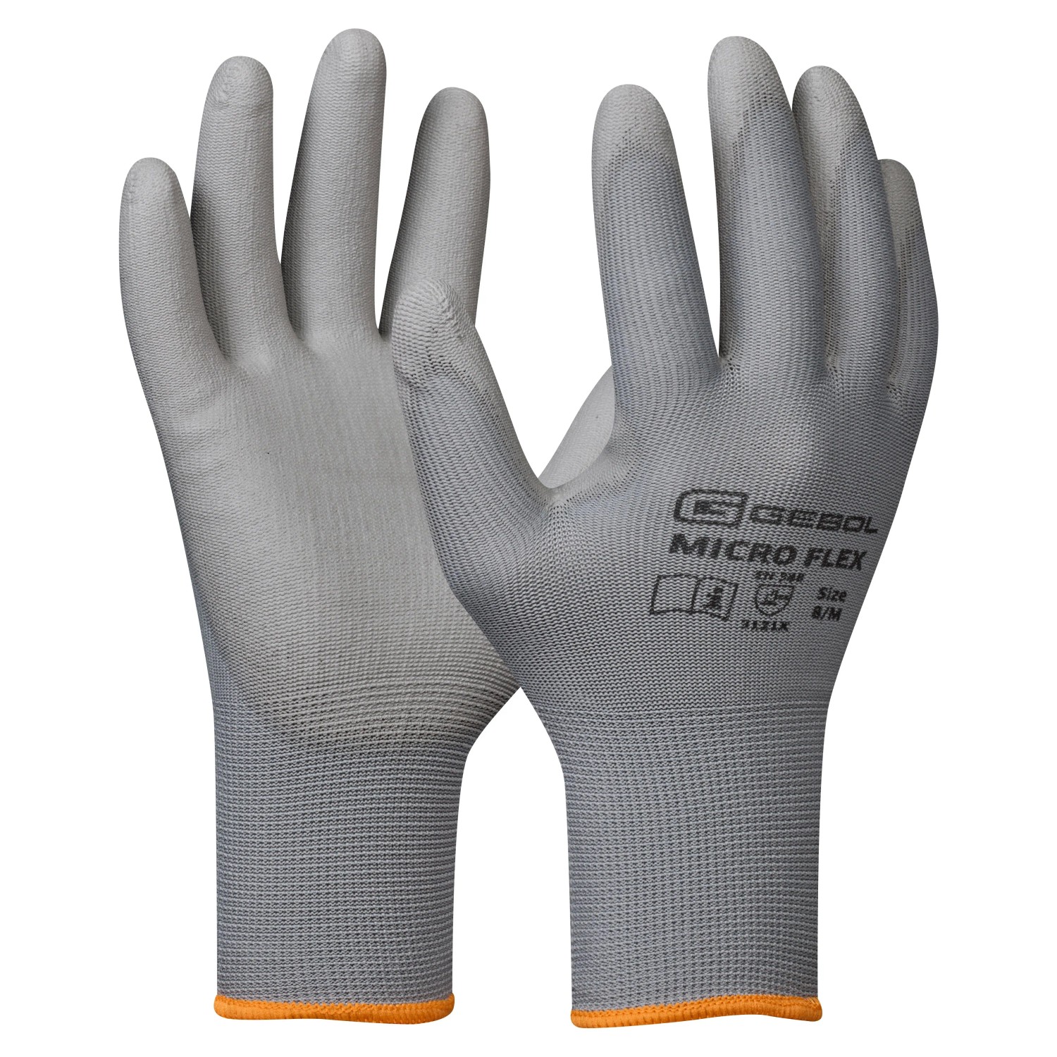 GEBOL Pracovní rukavice Nano Flex, šedá, vel. 9