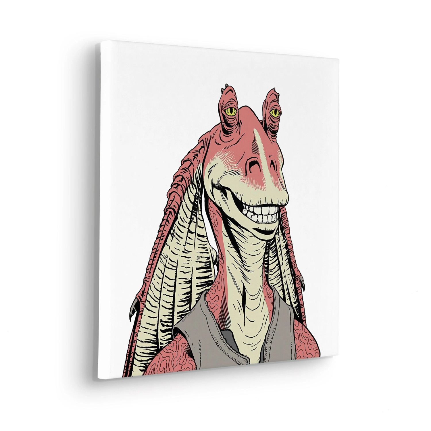 Komar Nástěnný obraz na rámu Star Wars Jar Jar Binks 40 x 40 cm