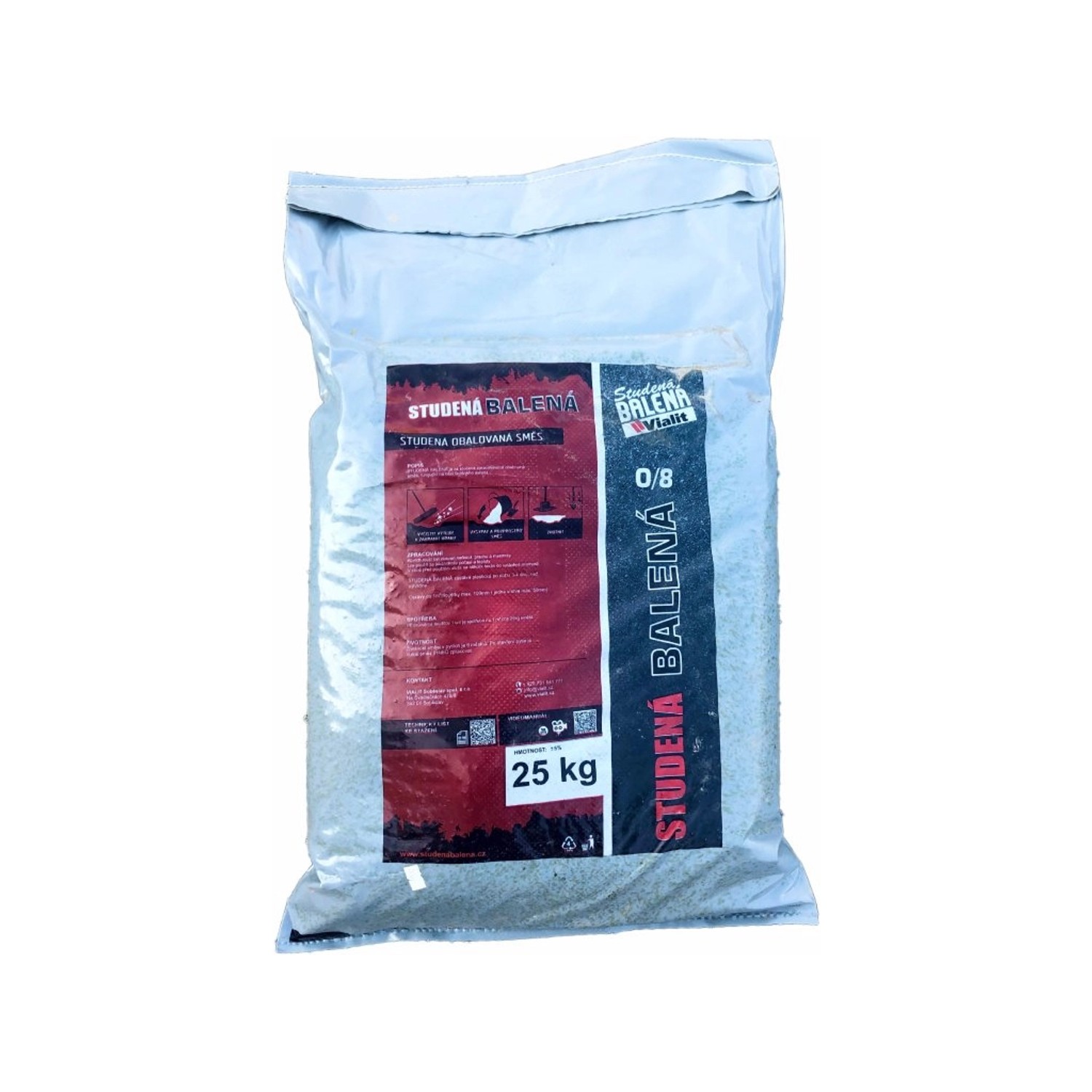 Vialit Studená asfaltová směs, pytlovaná, 25 kg