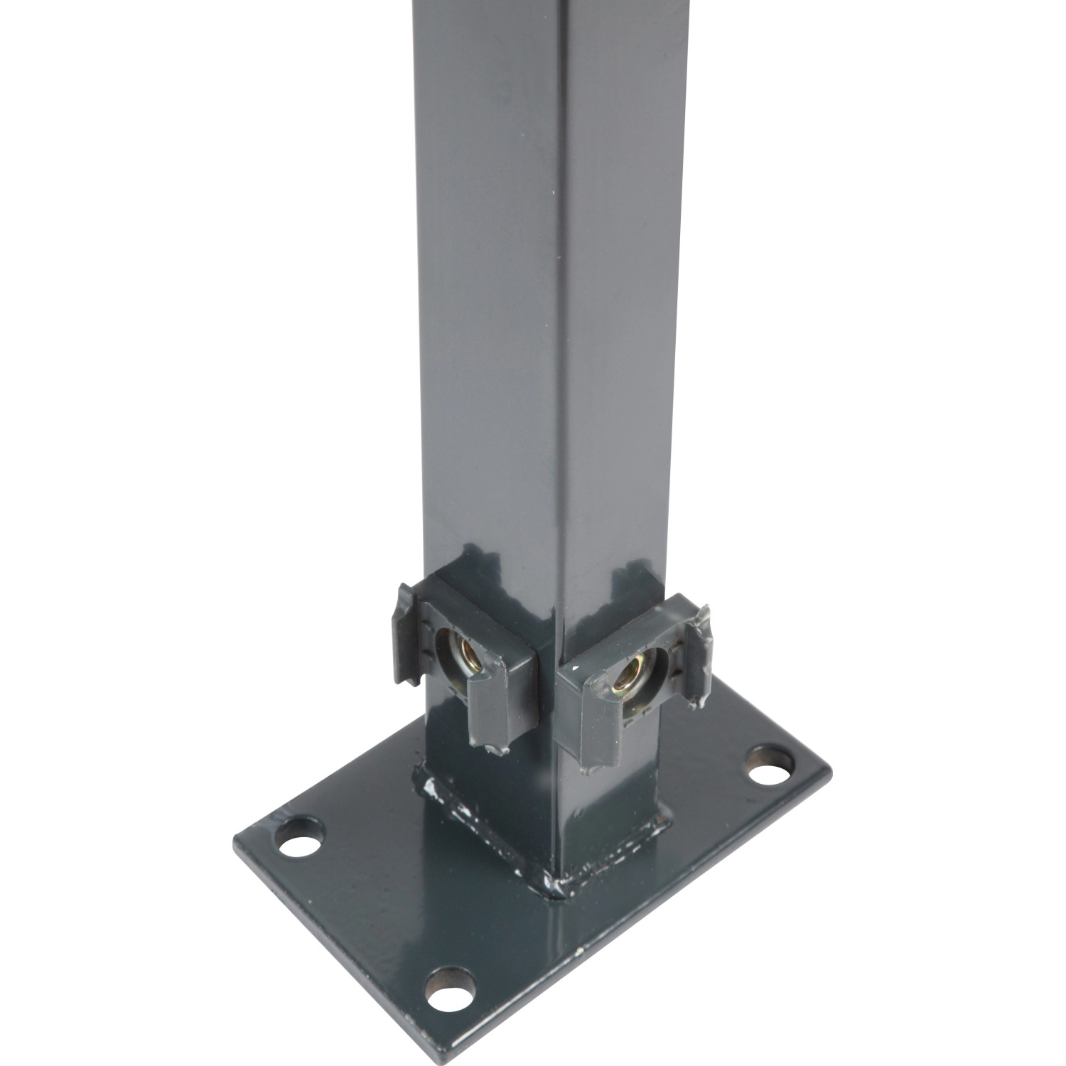 Floraworld Rohový plotový sloupek s navařenou patkou antracit 6 x 4 x 89 cm