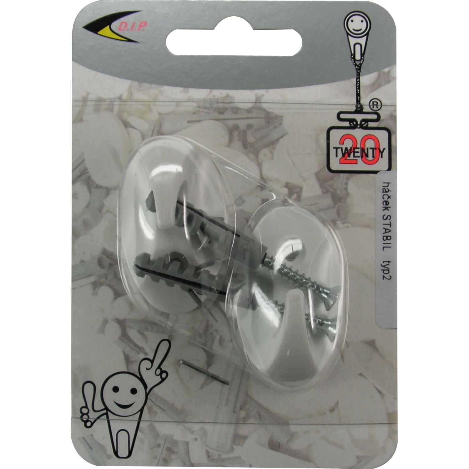 Háček STABIL s vrutem typ 2