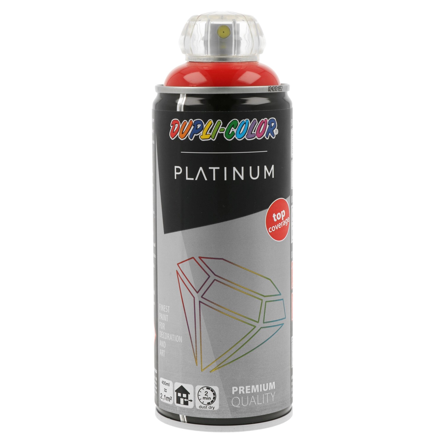 DUPLI-COLOR Lak ve spreji PLATINUM lesklý, RAL 3020 červená dopravní, 400 ml