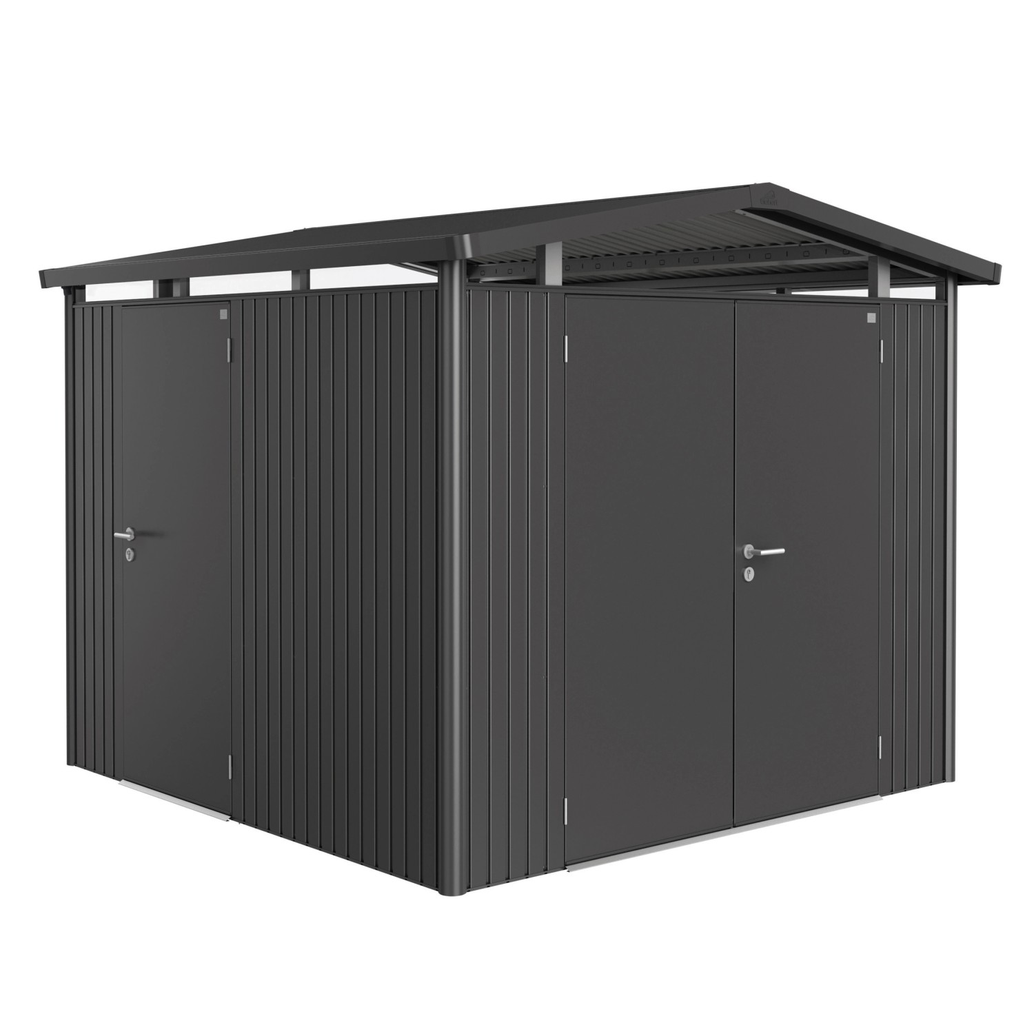 Biohort Přídavné dvoukřídlé dveře pro HighLine, Panorama, AvantGarde tmavě šedé