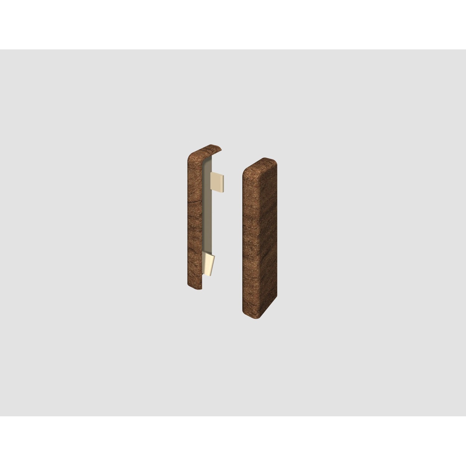 Egger Koncovka pro soklovou lištu CUBICAL ořech hnědý, 2 ks