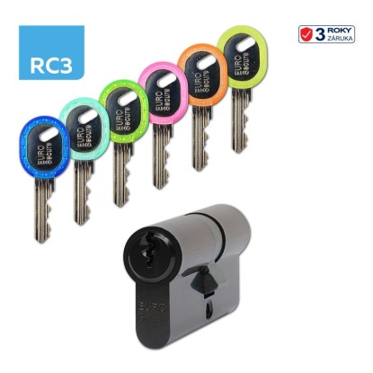 Richter Czech EURO Secure Bezpečnostní vložka 30/35, 6 klíčů, černá