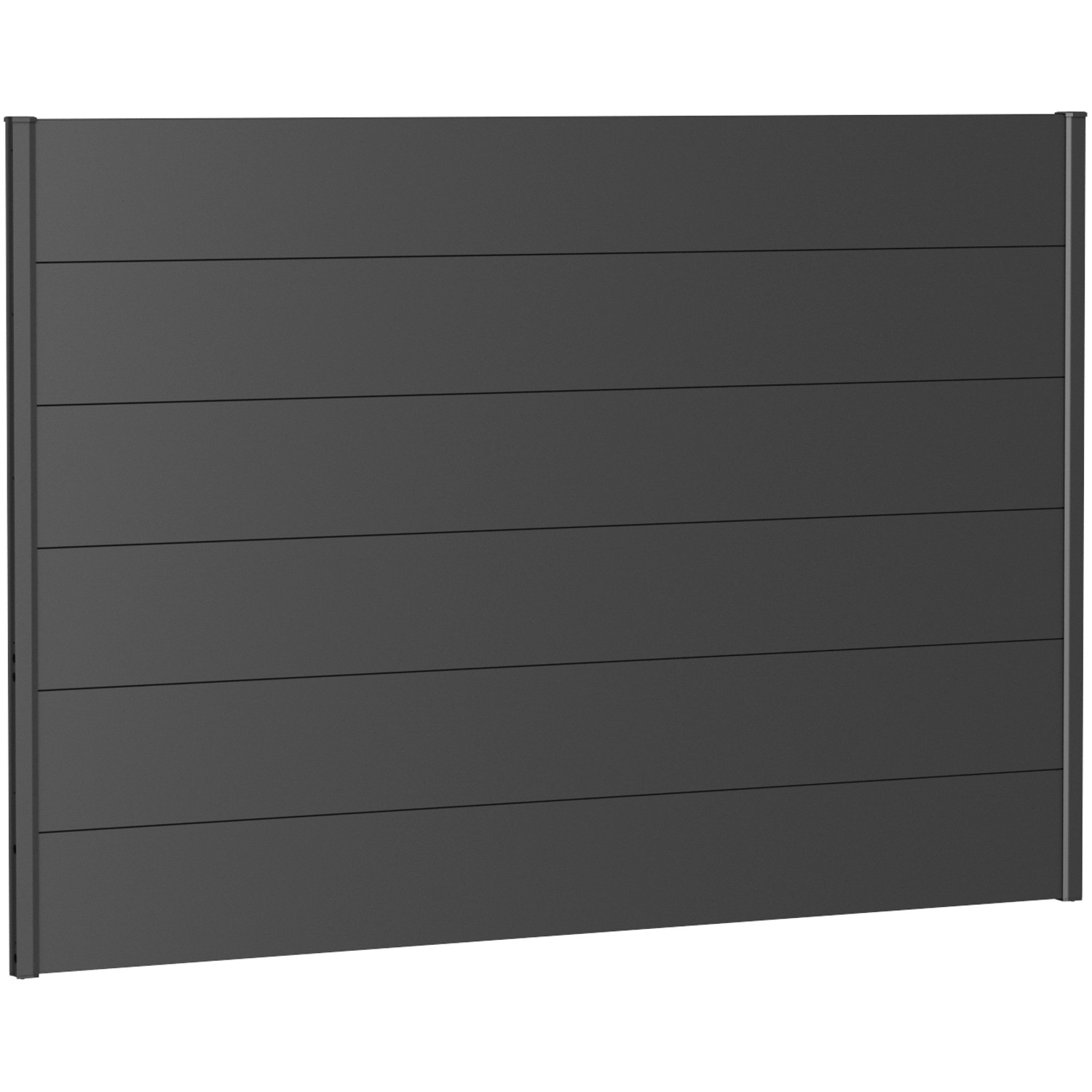 Biohort Plný plot bez prosklení tmavě šedý, 200 x 135 cm