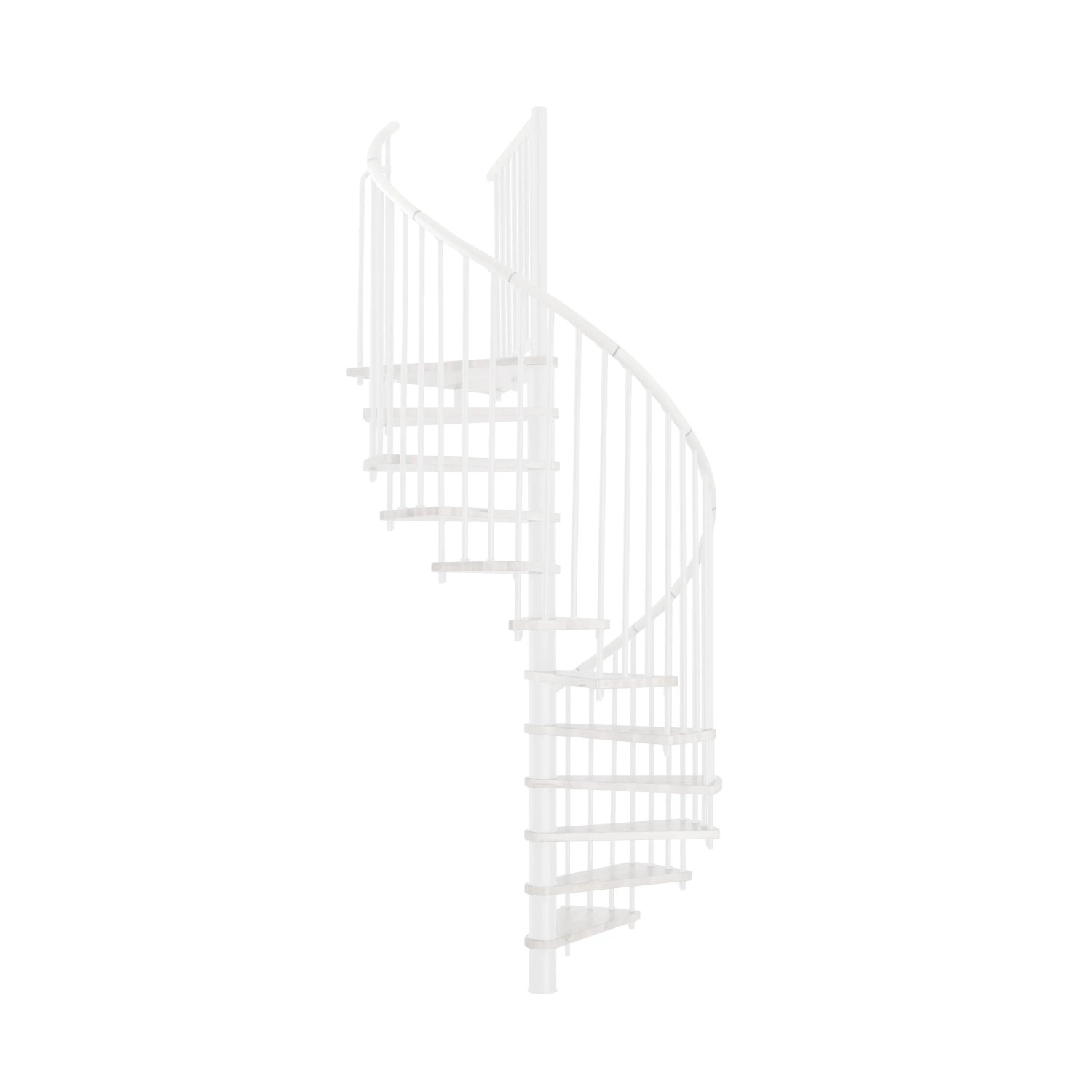Minka STAIRS Kombinované točité schodiště Spiral Effect bílá/bílá pr. 140 cm