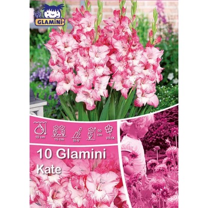 Mečíky Glamini Kate růžovo - bílé