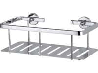 tesa Košík do sprchy Aluxx s plným dnem, chrom, 92 x 250 x 125 mm
