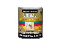 Unibal Fermežová barva na dřevo a kov bílá 1 kg