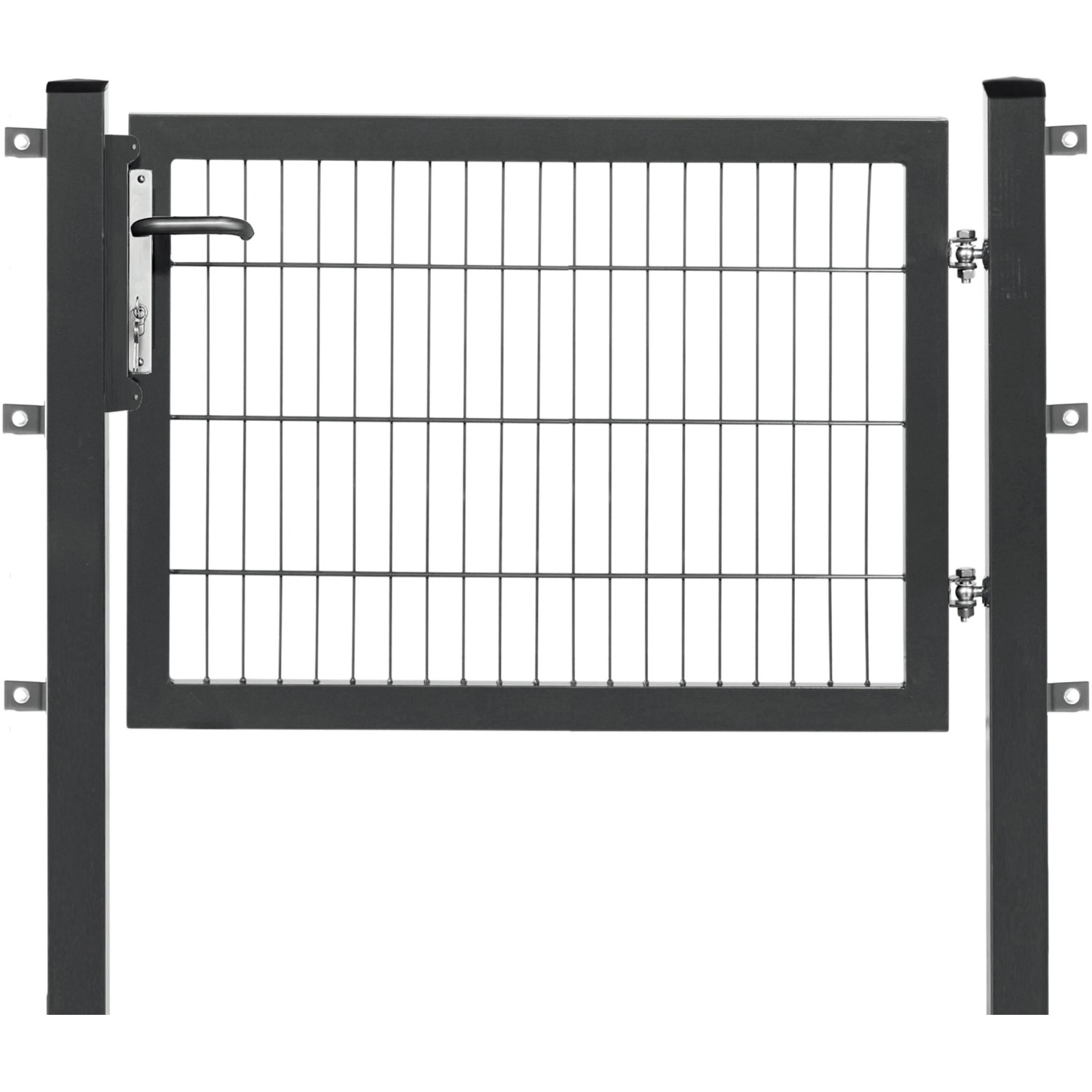 Floraworld Jednokřídlá branka Premium dvojitá výplň antracitová 120 x 80 cm